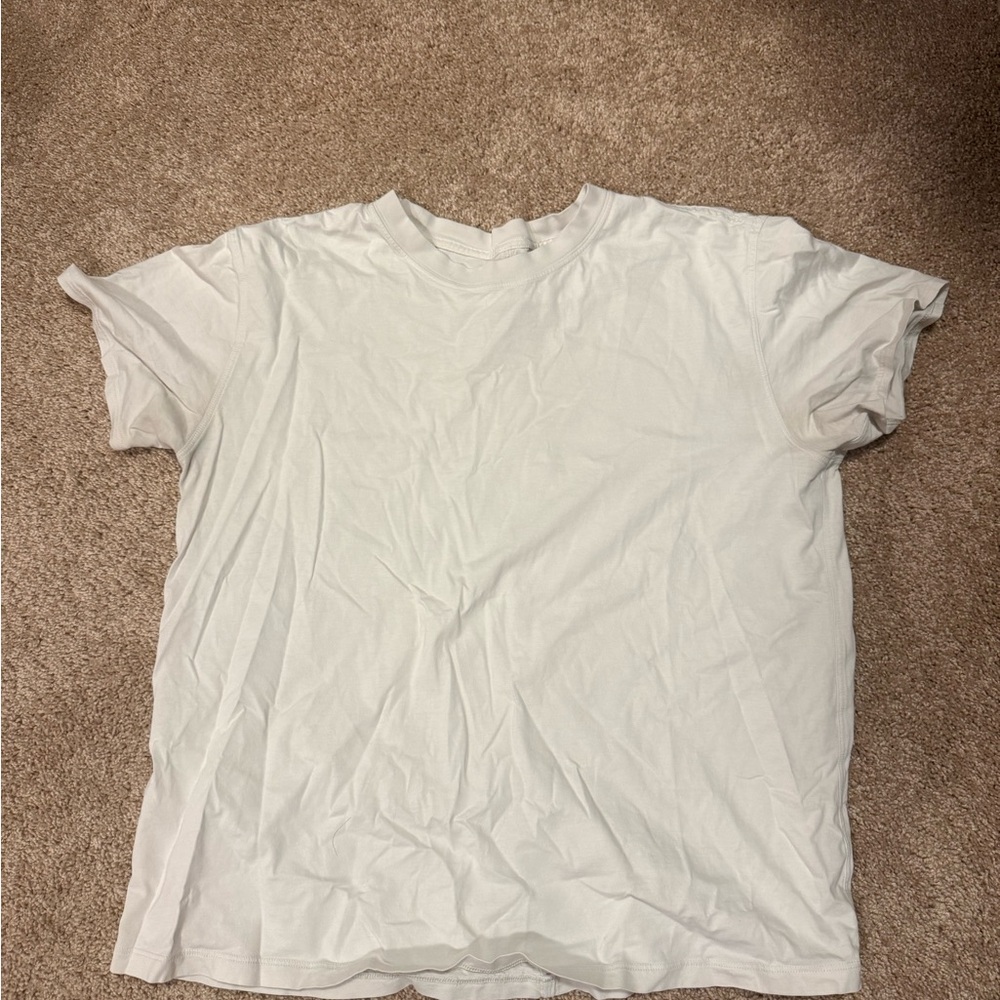 lululemon athletica all yours White Short Sleeve Crew Tee